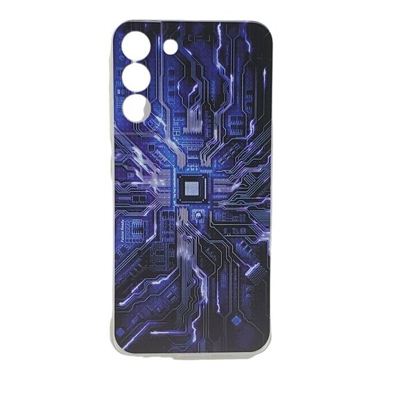 Galaxy S22 Plus Circuit Board Phone Case Blue - Picture 1 of 2
